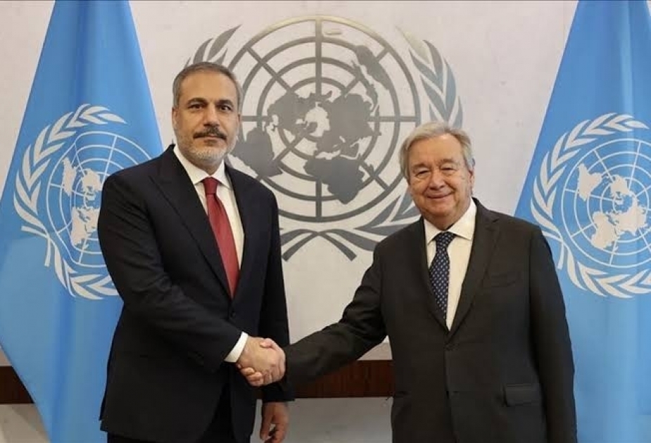 Turkish foreign minister, UN chief discuss recent regional developments
