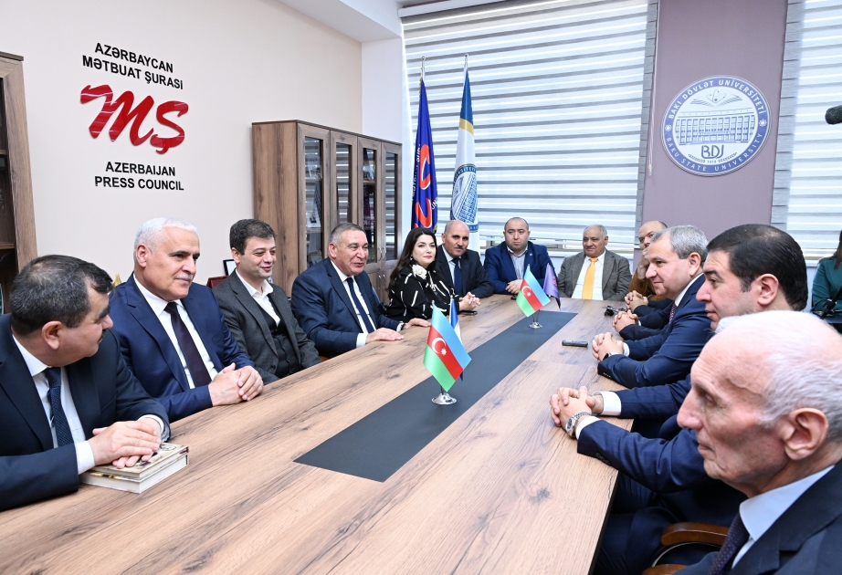 BDU-nun Jurnalistika fakültəsində Azərbaycan Mətbuat Şurasının otağı açılıb