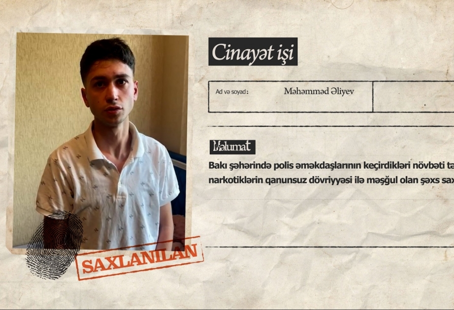 Paytaxtda saxlanılan narkokuryerdə 5 kiloqram marixuana aşkarlanıb