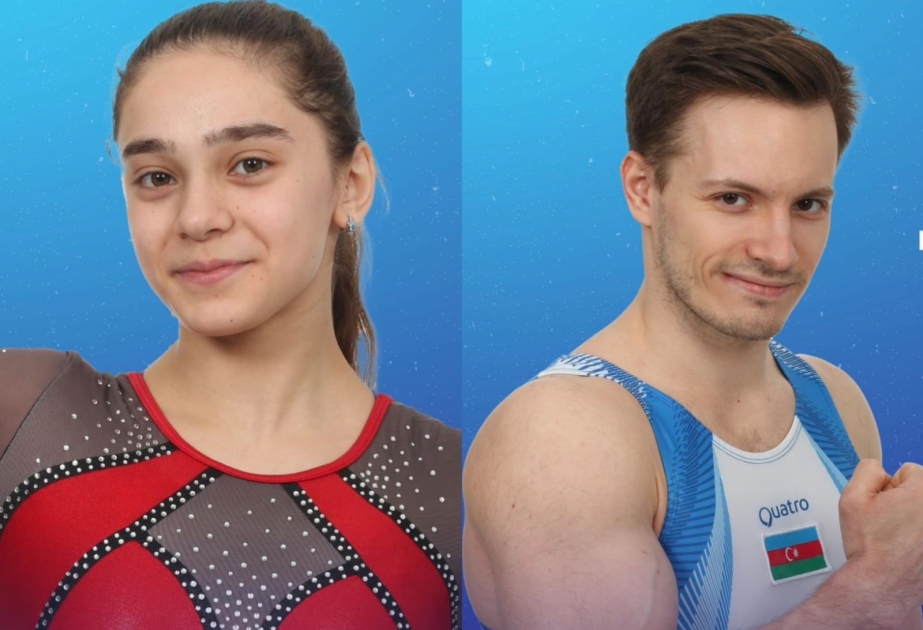 Zwei aserbaidschanische Turner im Finale des FIG-Geräte-Weltcups