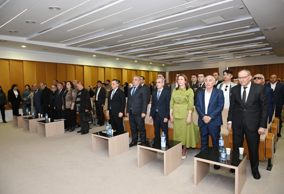 Aprel döyüşlərinin son şəhidi polkovnik-leytenant Sənan Axundovun xatirəsi anılıb