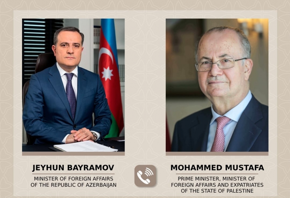 Aserbaidschans Außenminister und palästinensischer Premierminister diskutieren aktuelle Lage in Gaza