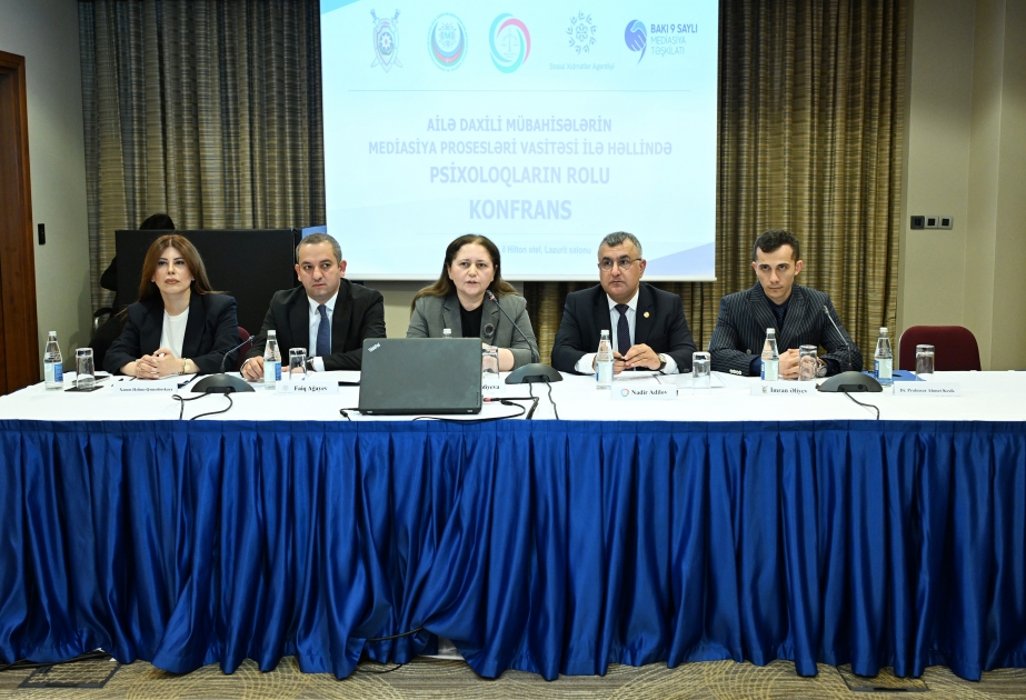 “Ailədaxili mübahisələrin mediasiya prosesləri vasitəsilə həllində psixoloqların rolu” mövzusunda konfrans keçirilib