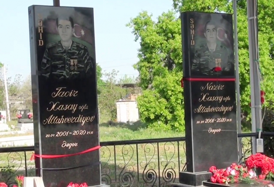 Ağdamda eyni gündə doğulub, eyni gündə də şəhid olan qardaşların xatirəsi anılıb