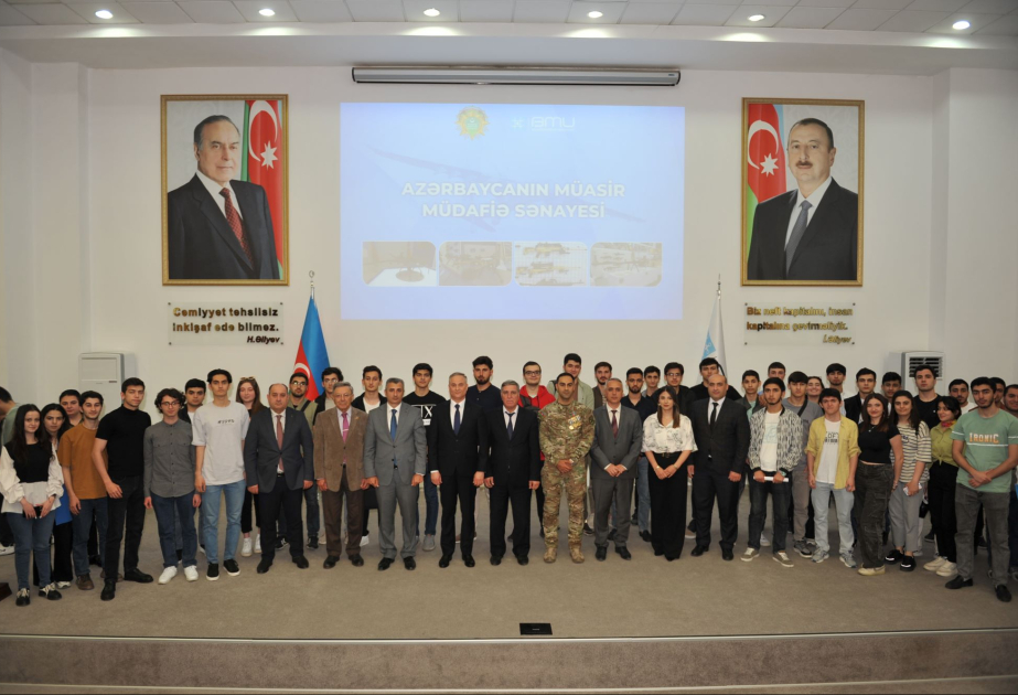 “Azərbaycanın müasir müdafiə sənayesi” - BMU-da tələbələrlə görüş