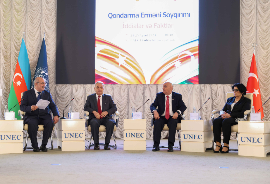 UNEC-də “Qondarma erməni soyqırımı: iddialar və faktlar” mövzusunda beynəlxalq konfrans keçirilir