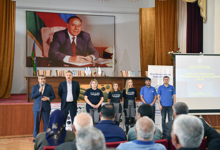 Yaylaqlara köç edəcək fermerlər üçün mina təhlükəsizliyi ilə bağlı təlimlər başa çatıb
