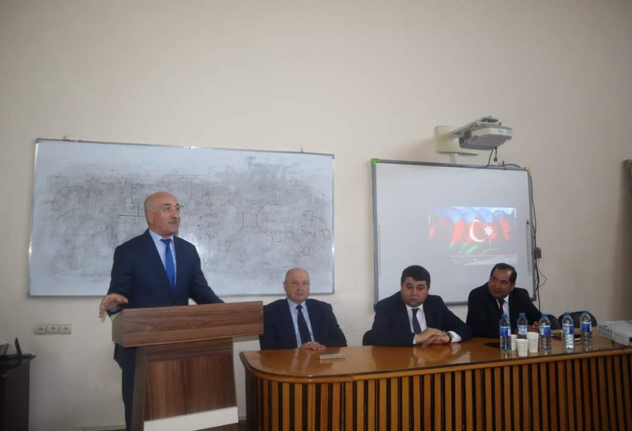 В БГУ состоялось мероприятие «Великий лидер Гейдар Алиев – основоположник экологической политики Азербайджана»