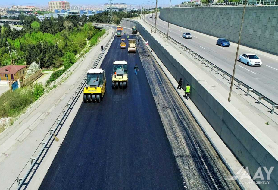 Bakı dairəvi avtomobil yolunun bir hissəsində təmir işləri başa çatıb