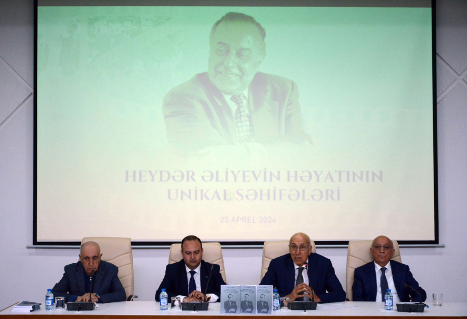 Bakıda “Heydər Əliyevin həyatının unikal səhifələri” kitabının təqdimatı olub