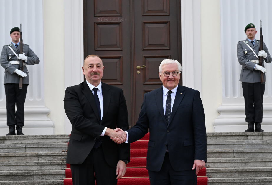 President Ilham Aliyev held one-on-one meeting with President of Germany Frank-Walter Steinmeier VIDEO
