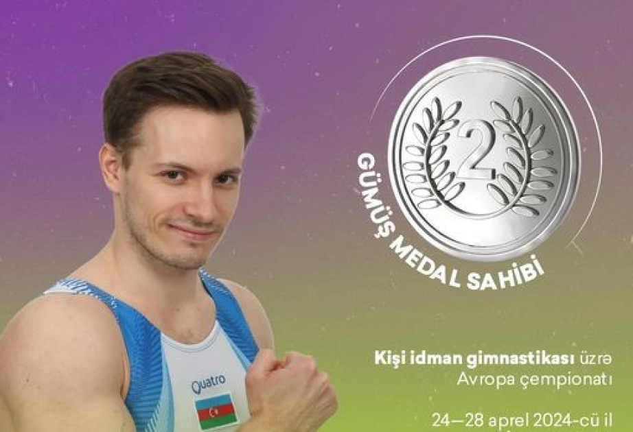 Azərbaycanın idman gimnastı Avropa çempionatında tarixi medal qazanıb