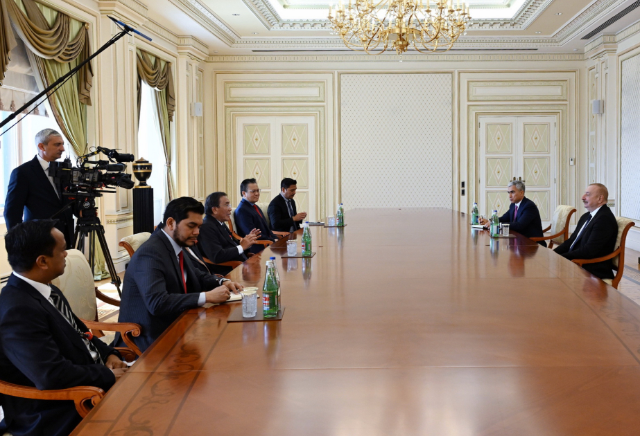 Президент Ильхам Алиев принял президента Сената Парламента Малайзии  ОБНОВЛЕНО ВИДЕО