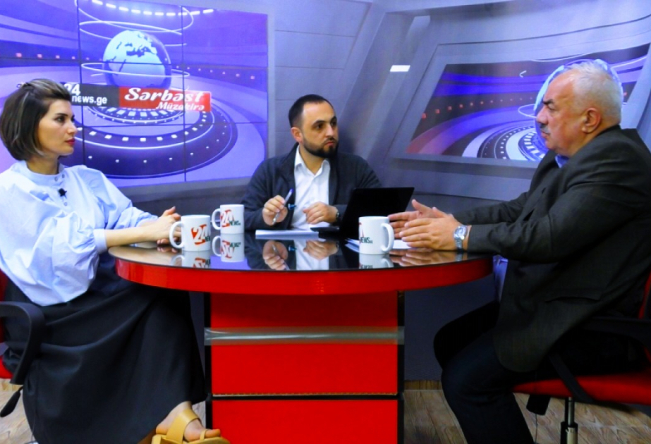 El corresponsal especial de AZERTAC destaca las realidades de Azerbaiyán en su intervención en el canal de televisión por Internet de Georgia