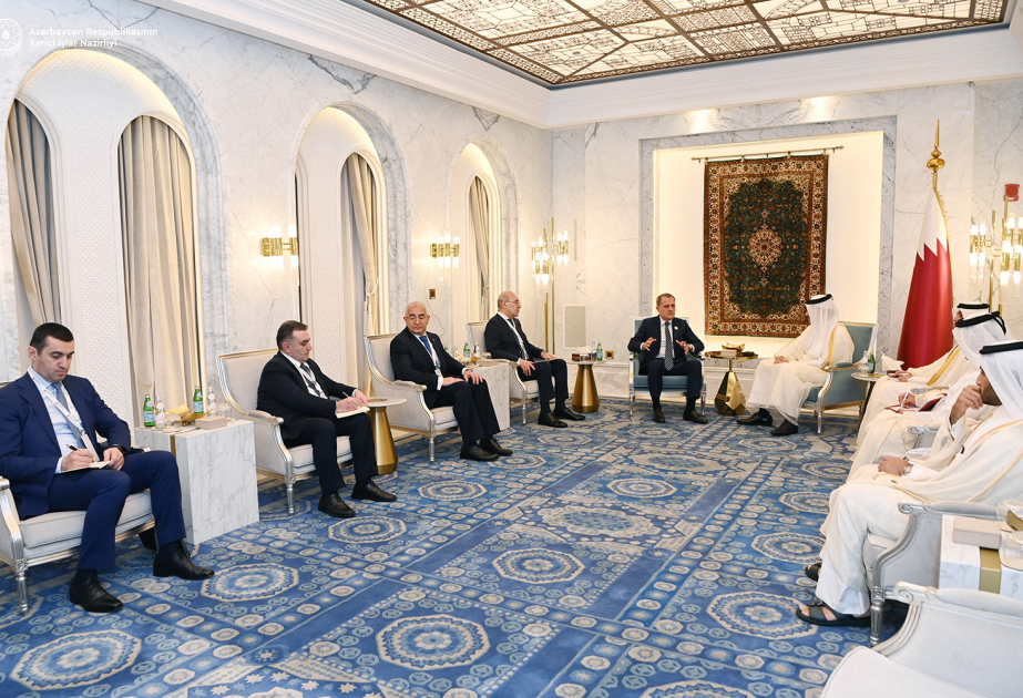 Azerbaijani FM meets with his Qatari counterpart