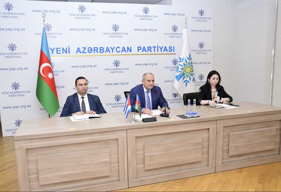 Yeni Azərbaycan Partiyası ilə əməkdaşlığın qurulması Kuba Kommunist Partiyası üçün böyük əhəmiyyət daşıyır
