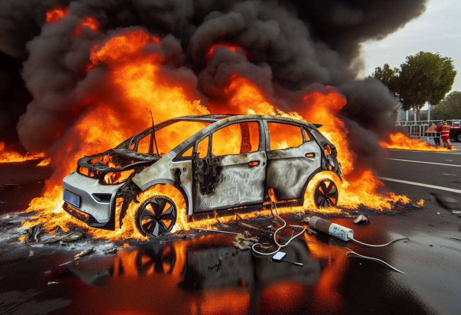 Bild: Berlində “Amazon” kompaniyasının 16 avtomobili yandırılıb
