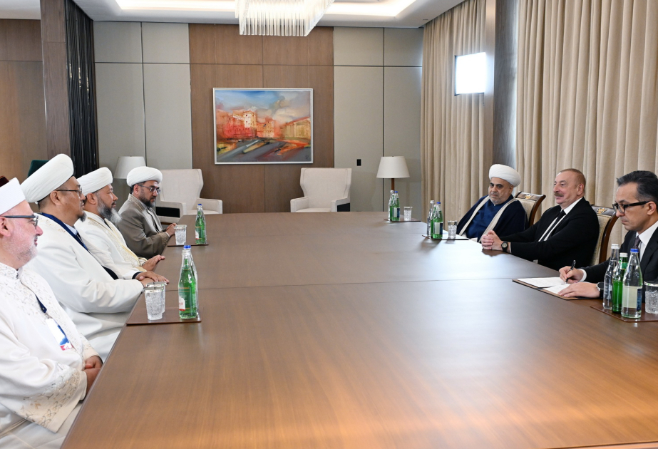President Ilham Aliyev received delegation of religious leaders from member and observer countries of Organization of Turkic States VIDEO