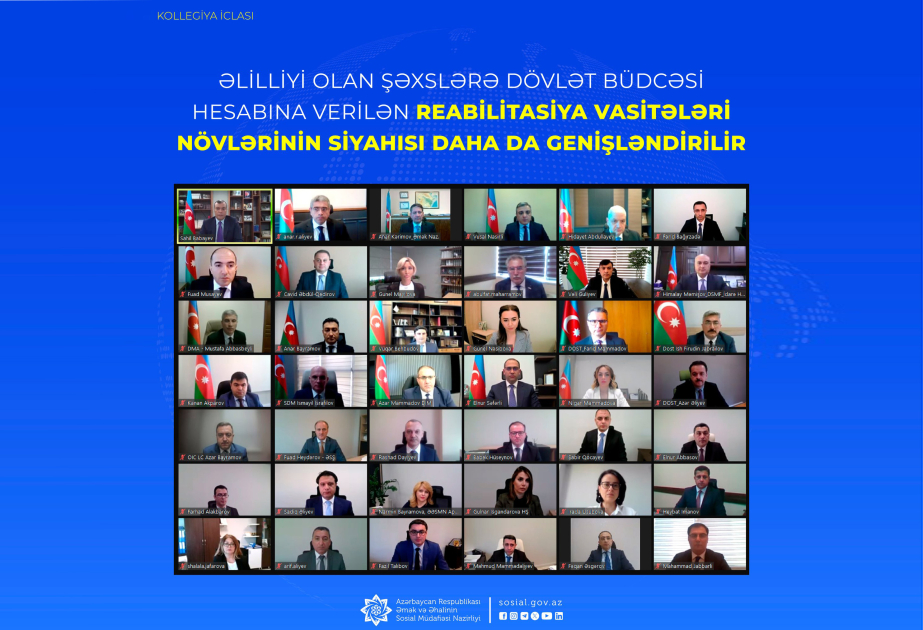 Əlilliyi olan şəxslərə dövlət büdcəsi hesabına verilən reabilitasiya vasitələri növlərinin siyahısı genişləndirilir