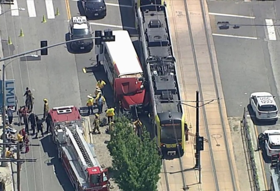 55 injured after metro train-bus collision in Los Angeles