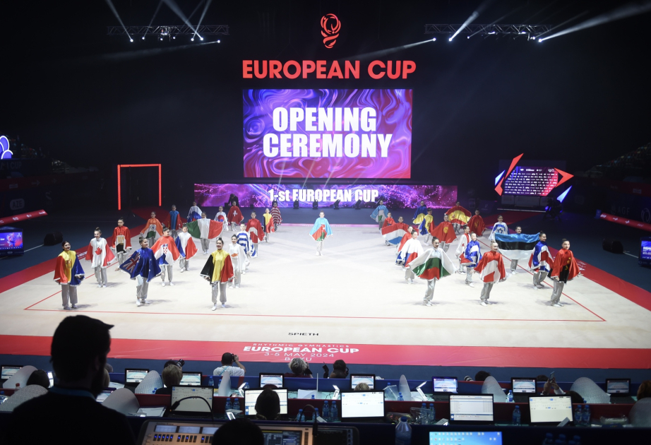 Europa-Cup Rhythmische Gymnastik feierlich eröffnet VIDEO