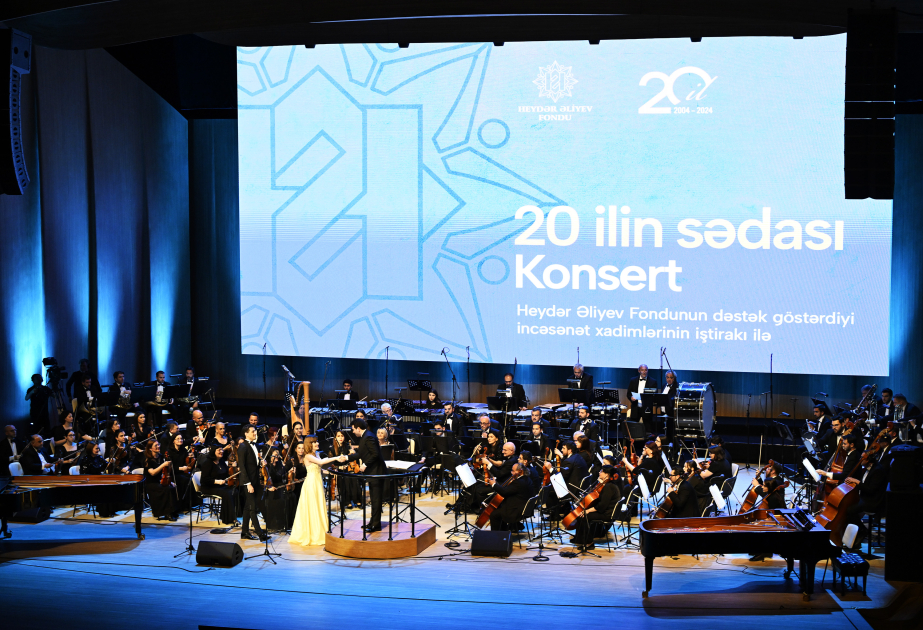 Heydər Əliyev Fondunun 20 illiyinə həsr olunmuş konsert proqramı təqdim edilib