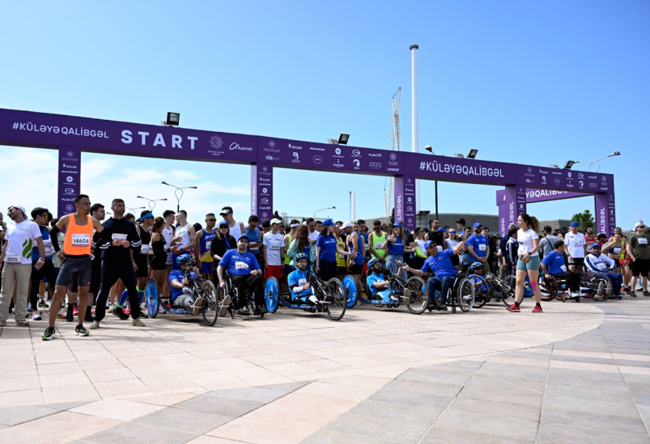 Heydər Əliyev Fondunun təşəbbüsü ilə təşkil olunan “Bakı marafonu 2024” start götürüb
