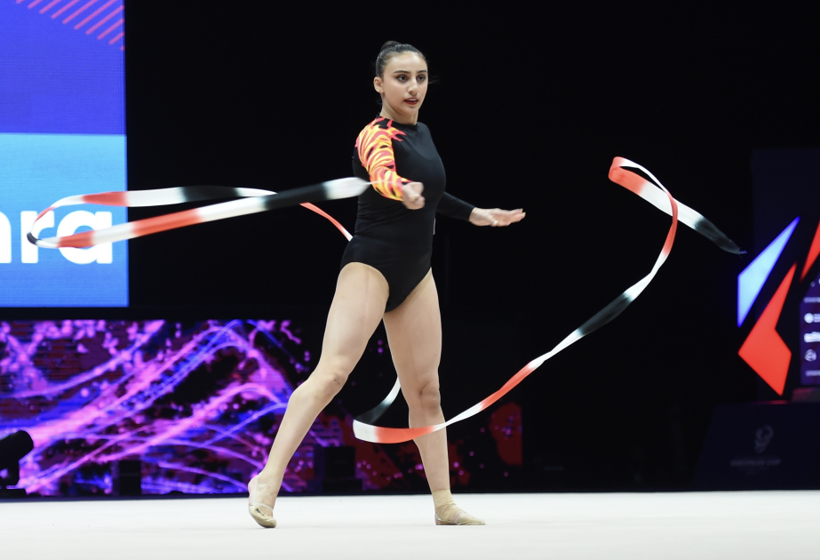 Avropa Kuboku: Azərbaycan gimnastı lentlə hərəkətlərdə dördüncü olub