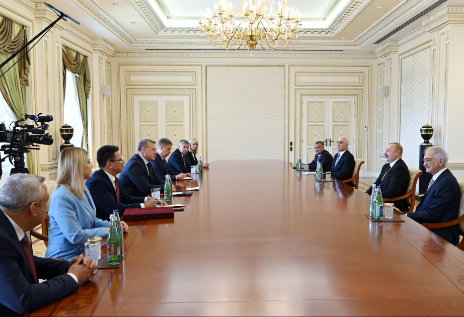 President Ilham Aliyev received Governor of Astrakhan Region of Russia VIDEO