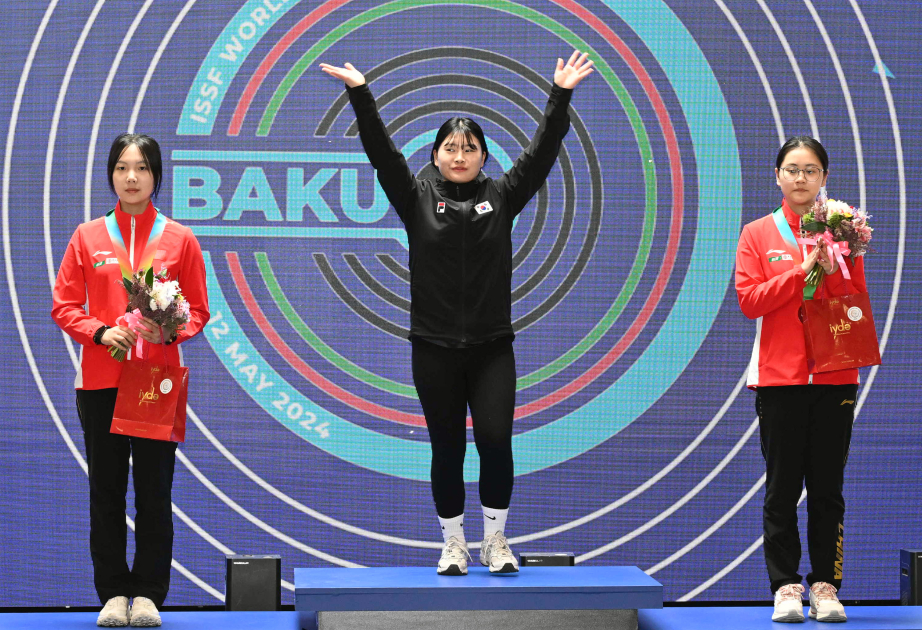 Chinese and Korean shooters shine in Baku
