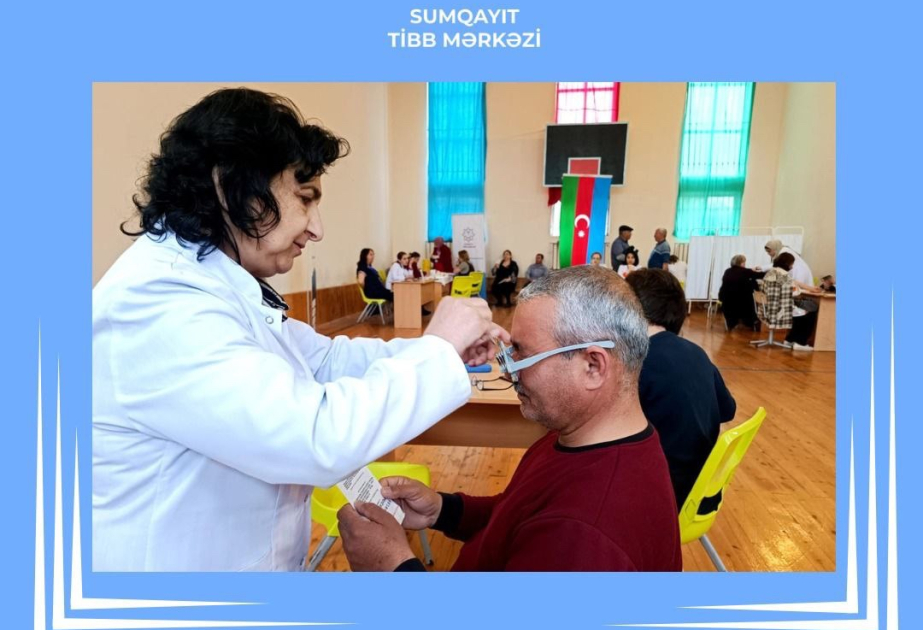 Sumqayıt Tibb Mərkəzi yaşayış massivində aksiya keçirib