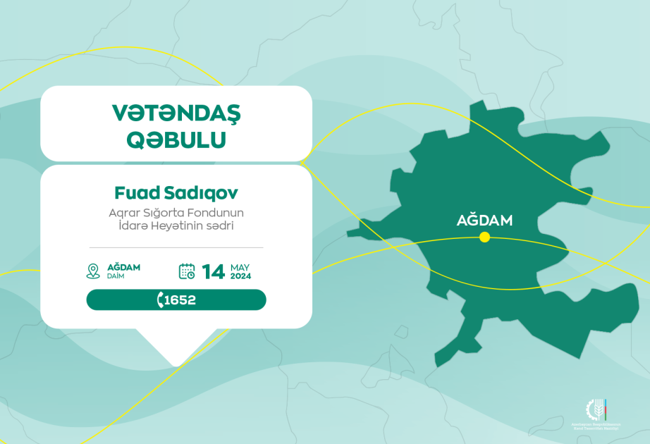 Aqrar Sığorta Fondunun sədri Ağdamda vətəndaşlarla görüşəcək