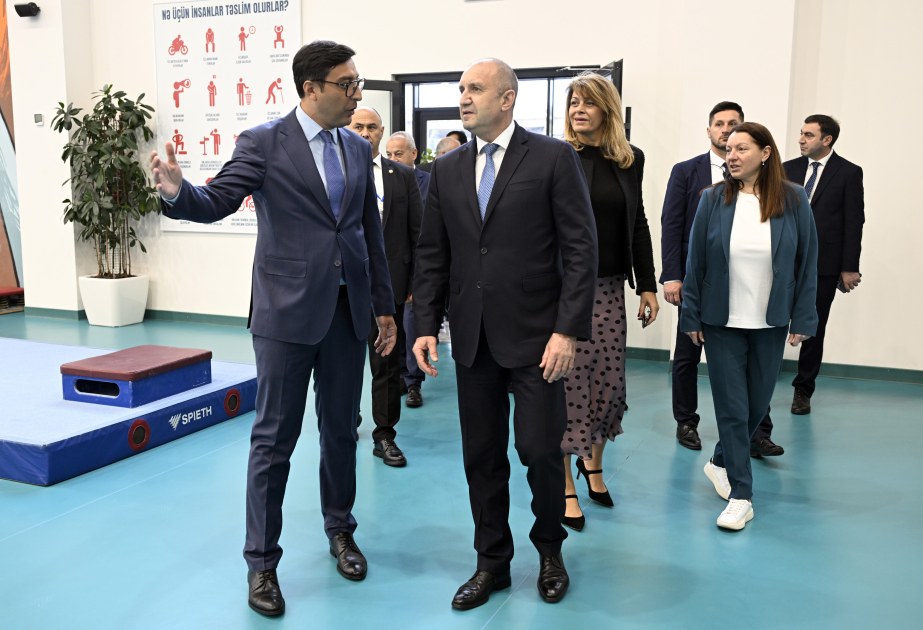 President of Bulgaria and his spouse visit National Gymnastics Arena in Baku
