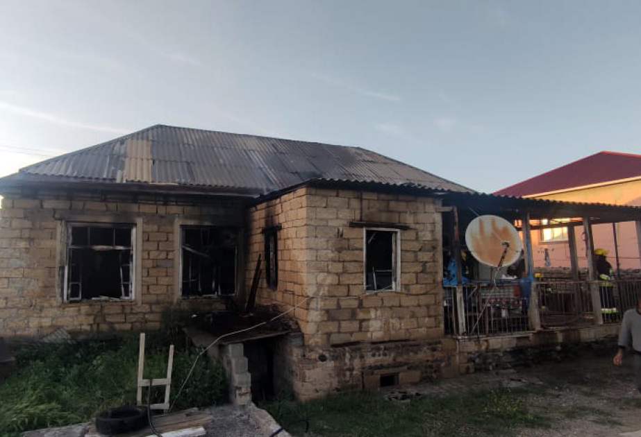 Babək rayonunda fərdi yaşayış evində yanğın baş verib