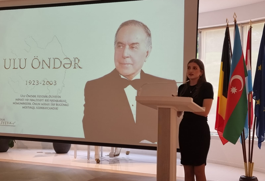 Brüsseldə Ümummilli Lider Heydər Əliyevin doğum gününə həsr olunmuş tədbir keçirilib