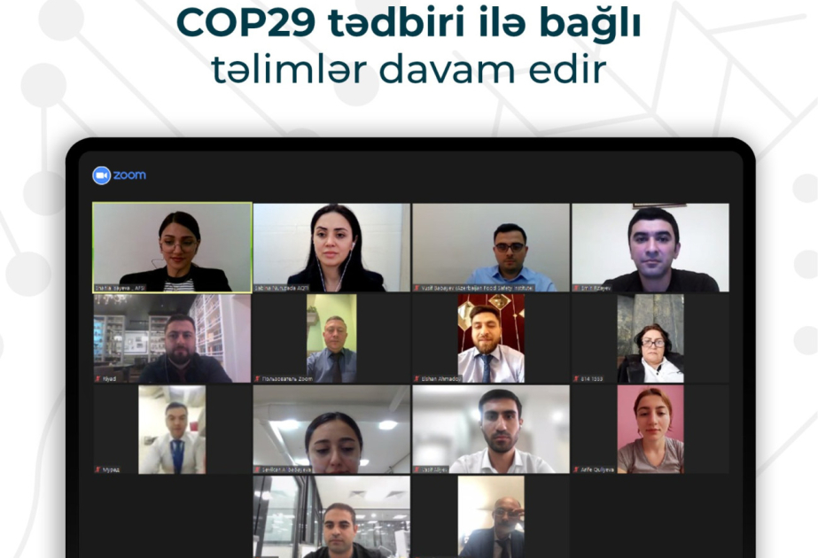 COP29-la əlaqədar ticarət və ictimai iaşə müəssisələrinin əməkdaşları üçün təlim keçirilib