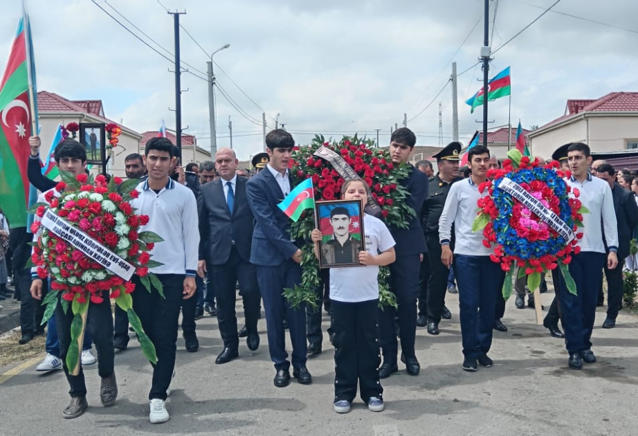 Обнаруженные в Эдилли останки шехида Новруза Гулиева похоронены в Физули ВИДЕО