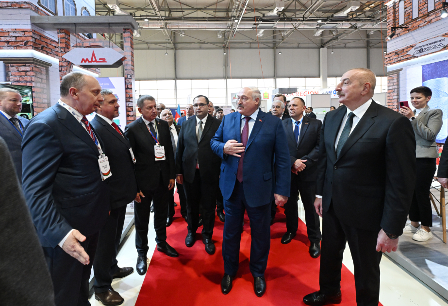 Presidents of Azerbaijan and Belarus familiarized themselves with Caspian Agro and InterFood Azerbaijan exhibitionsVIDEO