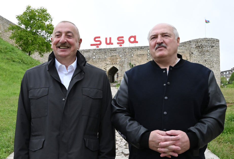 Prezident İlham Əliyev və Prezident Aleksandr Lukaşenko Şuşa şəhərinə səfər ediblər