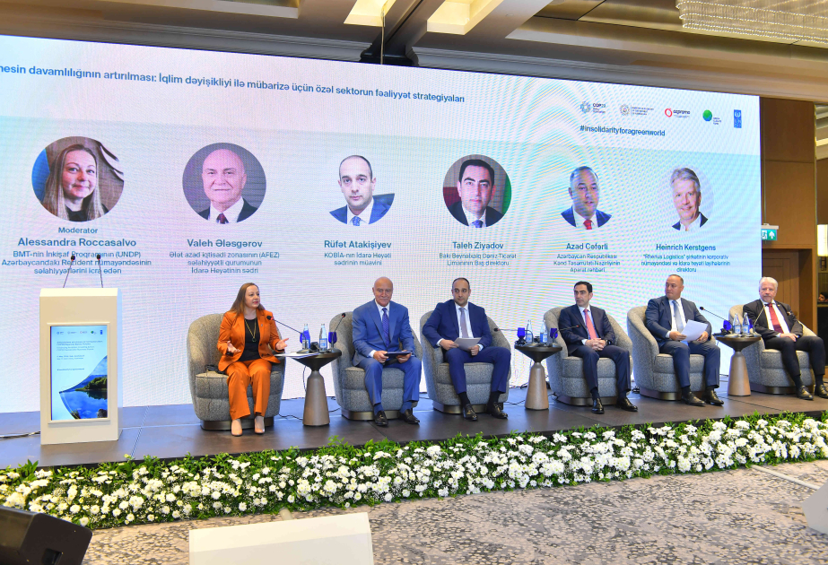 Bakıda “Ambisiyaların artırılması və fəaliyyətə təkan: COP-29 Dayanıqlı biznes forumu” keçirilib