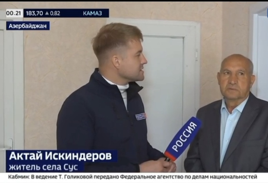 “Rossiya 24” telekanalı Qarabağdan reportaj hazırlayıb VİDEO