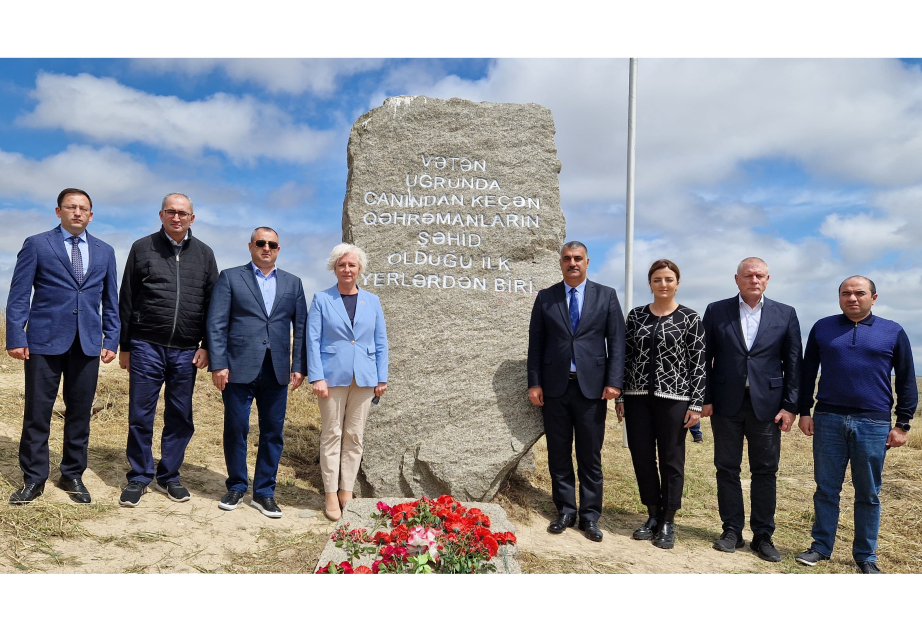 Speaker of Latvian Parliament arrives in Fuzuli