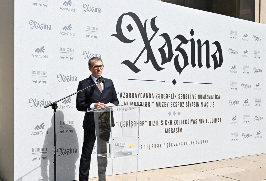 Sədr: Ulu Öndərin 100-cü illiyi münasibətilə istehsal edilən qızıl sikkə inqilabi yenilik olan texnologiya əsasında ərsəyə gətirilib