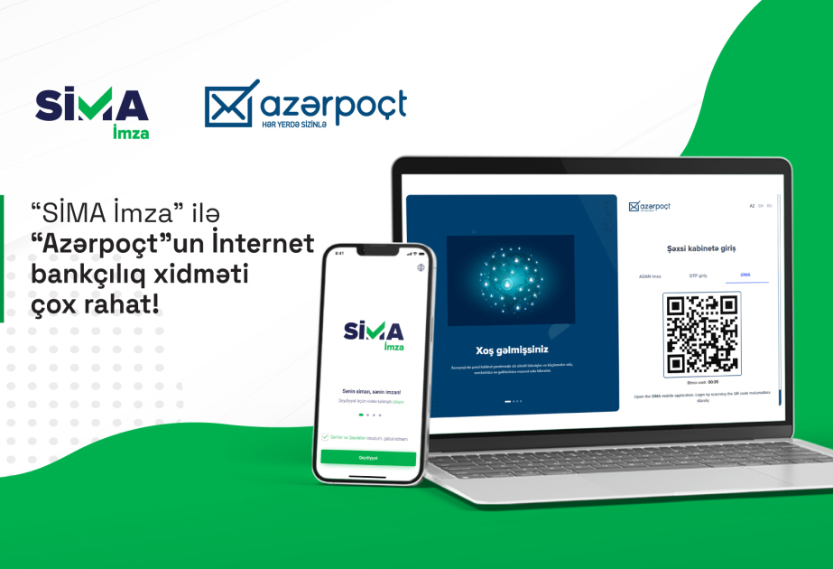 “Azərpoçt”un “İnternet bankçılıq” xidmətindən “SİMA İmza” ilə istifadə imkanı yaradılıb