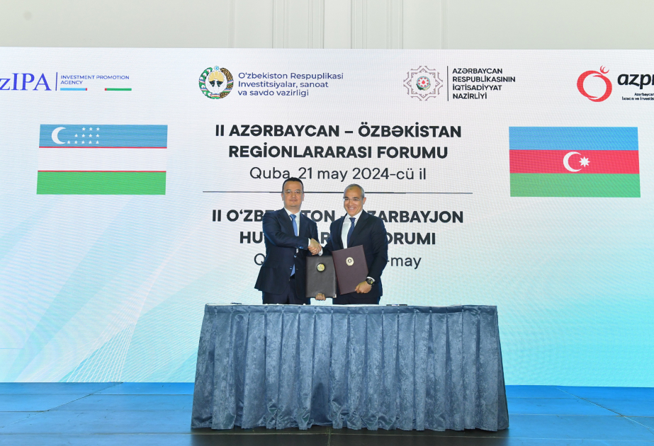2nd Azerbaijan-Uzbekistan Interregional Forum features signing of bilateral documents