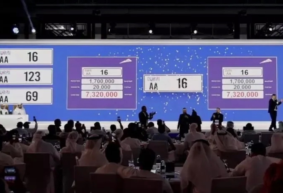 Dubayda avtomobil qeydiyyat nişanı 2 milyon dollara satışa çıxarılıb