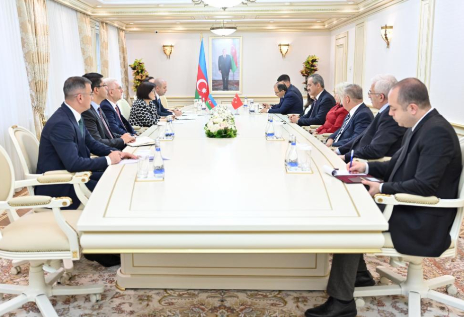 Aserbaidschanische Parlamentssprecherin trifft türkische parlamentarische Delegation
