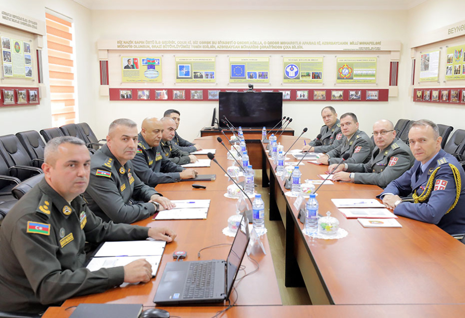 Delegations of defense ministries of Azerbaijan and Serbia hold working meeting