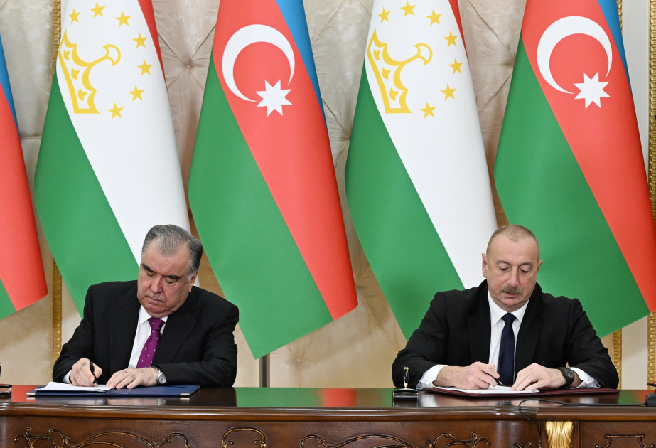 Подписаны азербайджано-таджикские документы  ОБНОВЛЕНО ВИДЕО