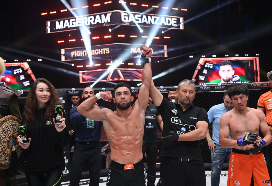Azərbaycanın MMA döyüşçüsü qazaxıstanlı rəqibinə qalib gəlib